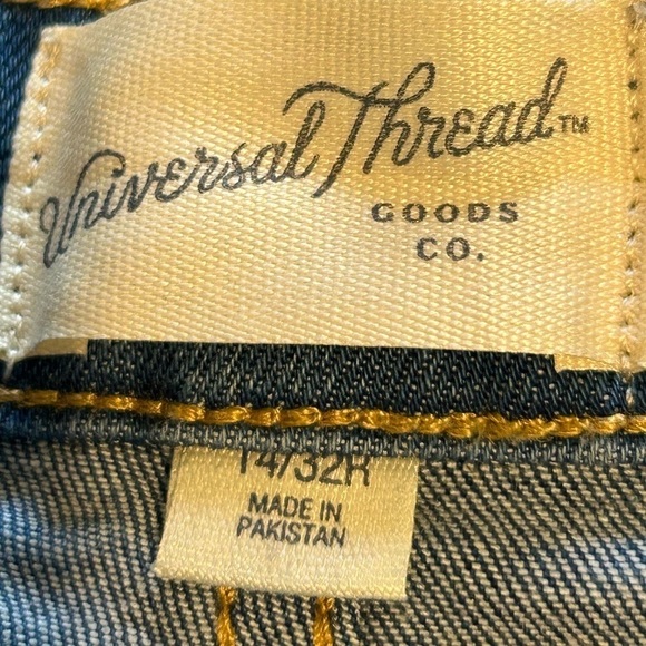 WJ2. NWT Universal Thread Reg Skinny two tone denim Reg14 - Picture 2 of 4